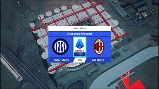 Inter Milan vs AC Milan  Serie A 2425  PES 2021  PC Gameplay  4K [upl. by Kreg582]