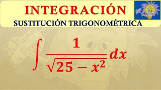 👩‍🏫 INTEGRACIÓN por SUSTITUCIÓN TRIGONOMÉTRICA  Juliana la Profe [upl. by Benjie343]