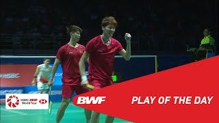 Play of the Day  CELCOM AXIATA Malaysia Open 2019 Finals  BWF 2019 [upl. by Oicnecserc]