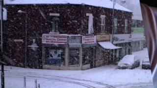 Snowfall on Edgeley Stockport Jan 2015 [upl. by Llahsram]