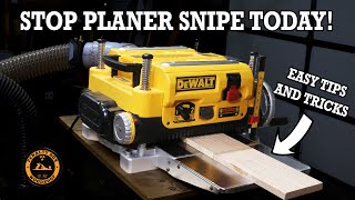 How to Stop Planer Snipe on YOUR Planer  Easy Tips Tricks and Jigs for the Thickness Planer [upl. by Alexander301]