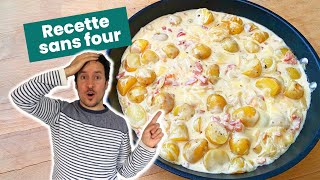 Tartiflette maison à la poêle sans four  Une recette facile [upl. by Nnilsia]