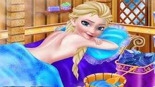 Disney Frozen Game  Frozen Elsa Makeover Spa Baby Videos Games For Kids [upl. by Assenay690]