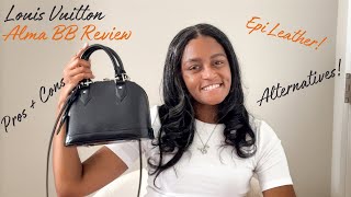 Louis Vuitton Alma BB handbag Review Epi Leather  Pros  cons  Price  Alternatives  Céline  Me [upl. by Tterej]