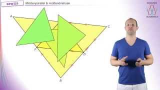 Stellingen amp bewijzen  Middenparallel amp middendriehoek  WiskundeAcademie [upl. by Bishop]
