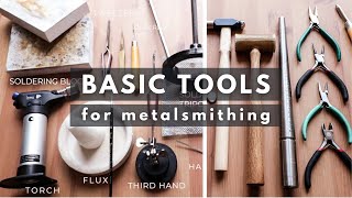 TOOLS you need to start SILVERSMITHING Jewelry making beginner starter pack [upl. by Natehc]