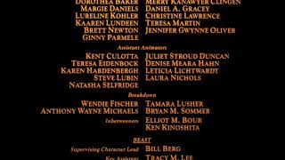 Beauty and the Beast 1991 End Credits [upl. by Yzeerb]