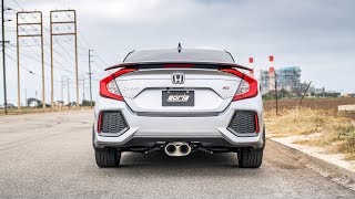 Borla Exhaust Sounds for the 20172020 Honda Civic Si Sedan Exhaust System Sounds [upl. by Hatokad536]