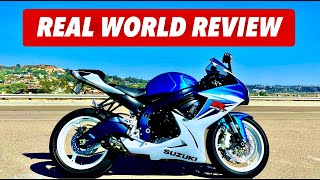 Suzuki GSXR 600 Real World Road Review Sound Acceleration Handling 20112020 [upl. by Ghassan184]