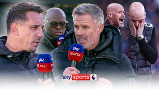 Erik ten Hag IN or OUT 😬  Gary Neville Jamie Carragher and Louis Saha debate ETHs future [upl. by Noremmac]