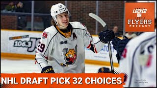 Philadelphia Flyers NHL Draft options at 32nd Overall [upl. by Ammej]