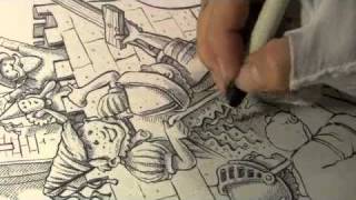 Step 4 Pen and Ink Crosshatching [upl. by Adrien]