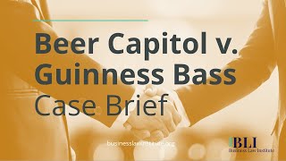 Promissory Estoppel Beer Capitol v Guinness Bass Case Brief [upl. by Ykcin]