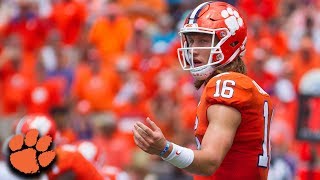 Clemson QB Trevor Lawrence Throws 3 TD In Tigers Debut [upl. by Nalaf163]