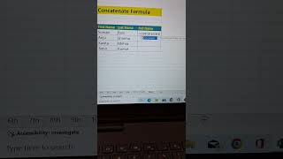 How to use concatenate function in excel  Excel formulas and functions excel [upl. by Ot542]