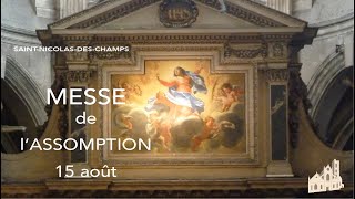 Messe du Jeudi 15 août 2024 à 11h  Assomption de la Vierge Marie [upl. by Kinnie161]