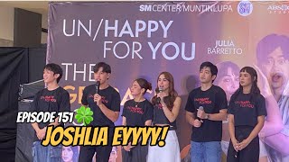 Unhappy For You  Joshua Garcia and Julia Barretto  Cast  Movie Mall Tour Part 1 [upl. by Houser]