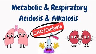 What is Acidosis Alkalosis Acid base balance in DialysisCkd patients metabolic acidosis [upl. by Edyth]