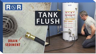 How to Drain amp Flush a Hot Water Tank  Repair and Replace [upl. by Kristo]