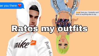 My boyfriend rates my outfits FAIL imvu gameplay [upl. by Ellenahc533]