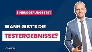 Einbürgerungstest Wann bekommst du ein Ergebnis [upl. by Aisatsanna119]