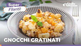 GNOCCHI GRATINATI AL FORNO con ZUCCA PANCETTA e PISTACCHIO filanti e gustosi 🧡 [upl. by Nickles]