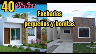 Fachadas de Casas pequeñas bonitas sencillas y modernas [upl. by Akilam991]