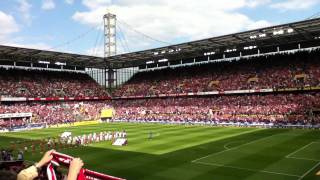 1FC Köln Hymne live  HD [upl. by Ahsikym733]