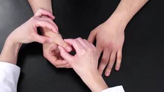 Examen físico de Mano  Test de laxitud de ligamentos colaterales de la 1ª art metacarpofalángica [upl. by Eire720]