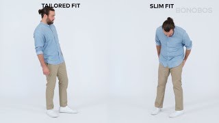 Whats the Difference Between Bonobos Slim and Tailored Fits  Bonobos [upl. by Barmen182]