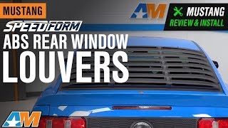 20052014 Mustang Coupe SpeedForm ABS Rear Window Louvers Review amp Install [upl. by Clayborn]