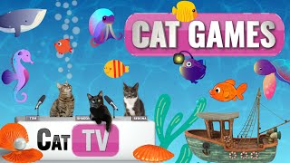 CAT Games  Fish and Bubbles Extravaganza Vol 2 🐟💦  Cat TV Compilation Video For Cats to Watch 😼 [upl. by Siffre936]