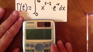 Estimating Gamma On A Scientific Calculator Casio FX115 ES TI36X PRO Sharp ELW516X [upl. by Kaenel]