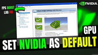 How to Set Nvidia as Default GPUGraphics Card on Windows 11 amp 10 Laptop  2024 [upl. by Khalin]