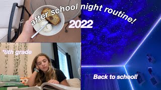 my productive after school night routine  8TH GRADE  Back to school [upl. by Lole]