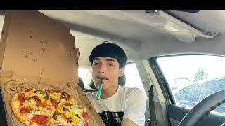 Pieology pizza Mukbang [upl. by Haag]