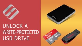 👨‍💻 How to Unlock a Write Protected USB Drive a SD or Micro SD Memory Card or a Hard Drive in 2021 [upl. by Jovia733]