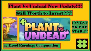 Plant Vs Undead New Update How to Start With Sample Excel Computation [upl. by Ajssatan181]