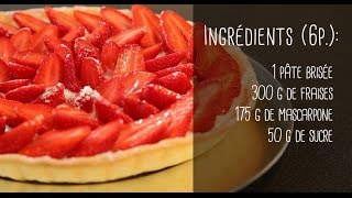 Recette de la tarte aux fraises [upl. by Markiv835]