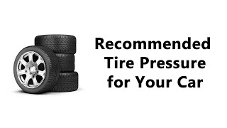 Recommended Tire Pressure [upl. by Appleton613]