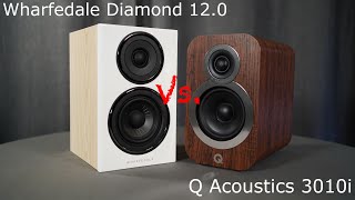 Wharfedale Diamond 12 vs Q Acoustics 3010i [upl. by Inasah]