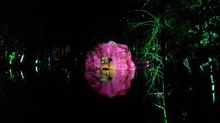 Holographic projection over the Loch at the Enchanted Forest Pitlochry [upl. by Sokil699]