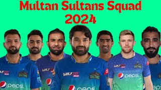 Multan Sultan Squad 2024  PSL 09  MS Team 2024  Pakistan Premier League 2024 [upl. by Giuditta404]