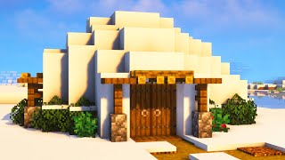 Building a Cozy Igloo Base  Minecraft Relaxing Longplay No Commentary [upl. by Rehttam260]