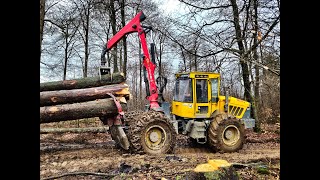 🌲4K OnBoard Welte W230 4WD • Skidder in Action • LoggingPure • PCMForst • Langholz • on limit🌲 [upl. by Anahsek]