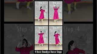 सीखिए  4 Basic Dandiya Dance Steps For Beginners  Part 1  Navratri Special  dance shorts [upl. by Ainad]