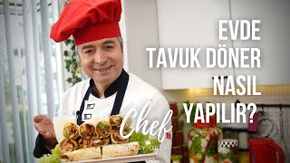 Evde en lezzetli TAVUK DÖNER Nasıl Yapılır  OKTAY USTA [upl. by Cristiano]