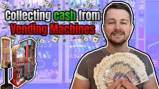 Collecting Money From My 4 UK Vending Machines 2024 [upl. by Anuaik]