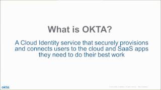 Okta User Experience [upl. by Marci]