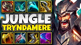 THREE HOURS OF HIGH ELO JUNGLE TRYNDAMERE GAMEPLAY TRYNDAMERE MOVIE [upl. by Annoyi]